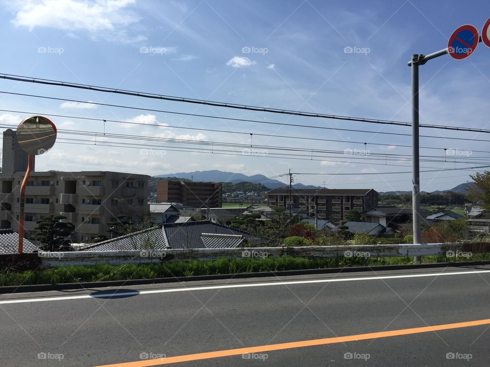 blue sky in April. Very beautiful sight