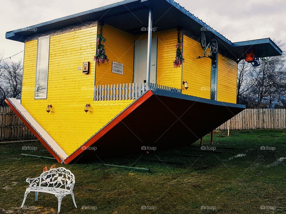 upside down house