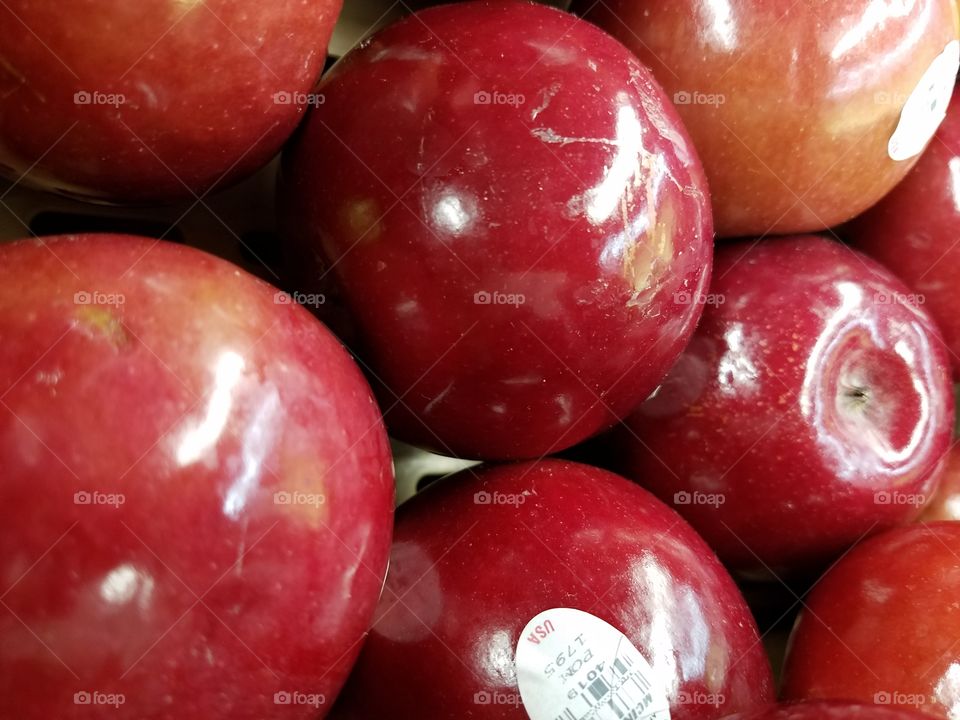 Shiny Red Apples