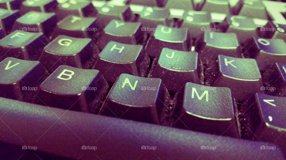 keys on a busy keyboard 