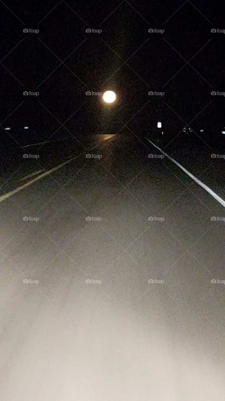 Huge full moon