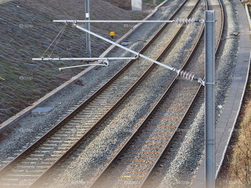 Railway. Railway line