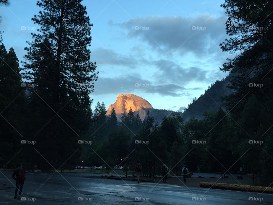 Half dome. Half dome in Yosemite
