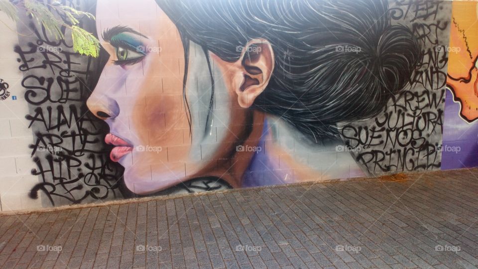 Arte mujer graffity