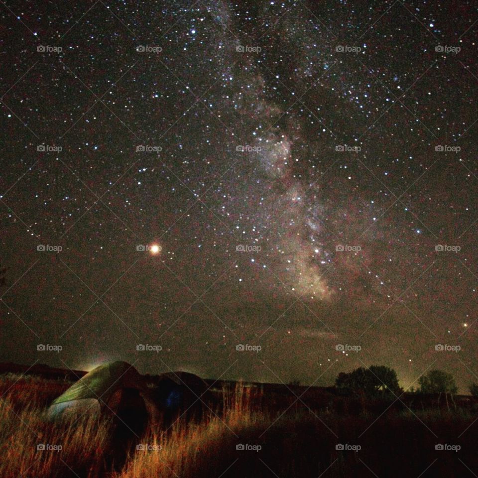Camping under the Milky Way