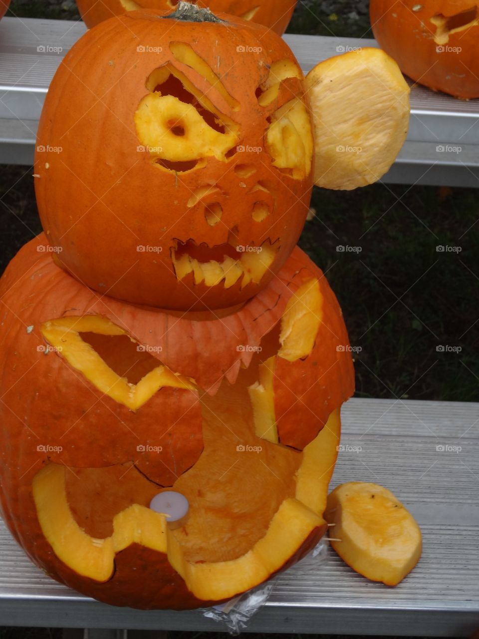 A two layer jack-o’-lantern