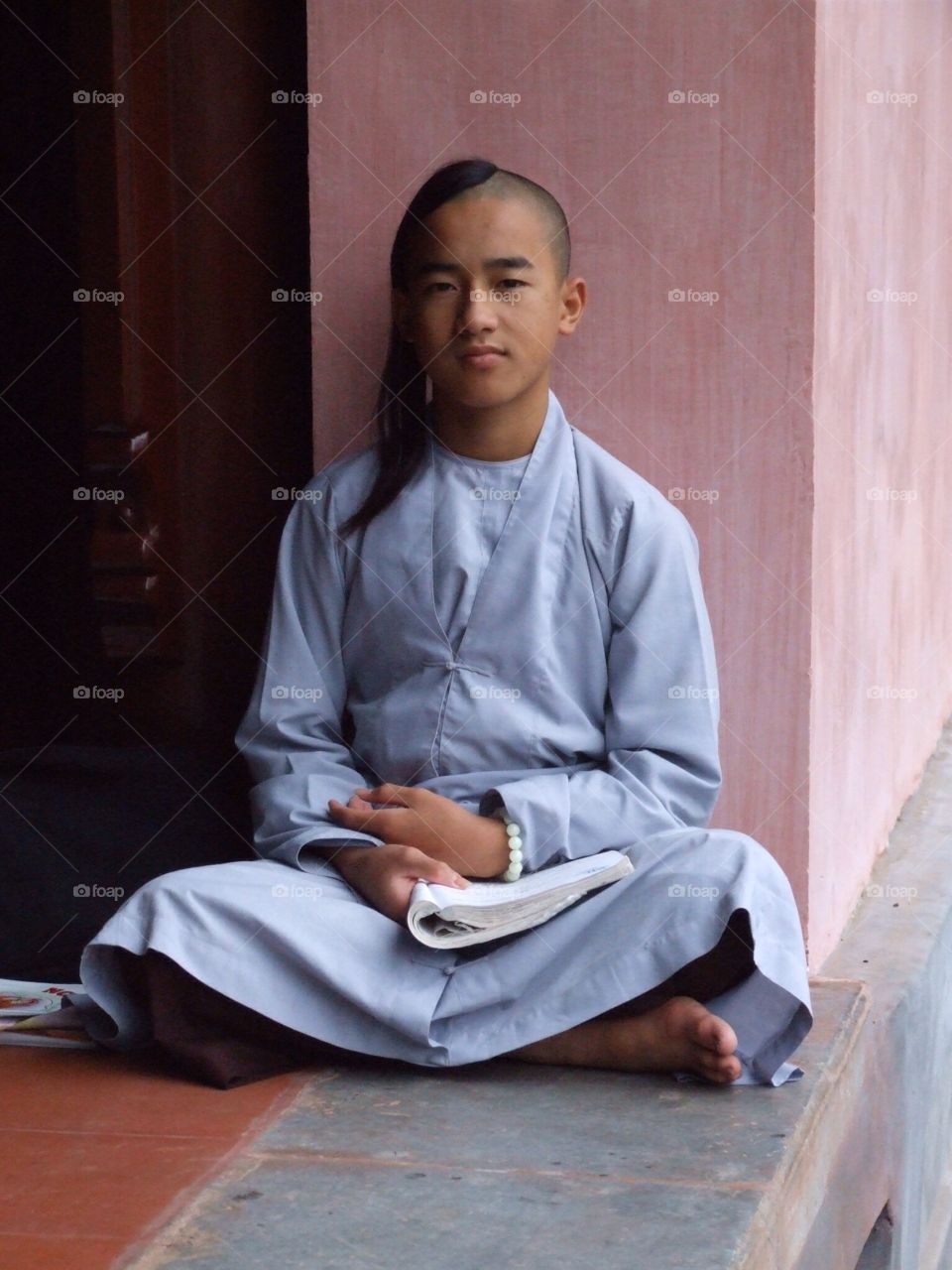 A picture of inner peace. Tao monk. Vietnam. Hue