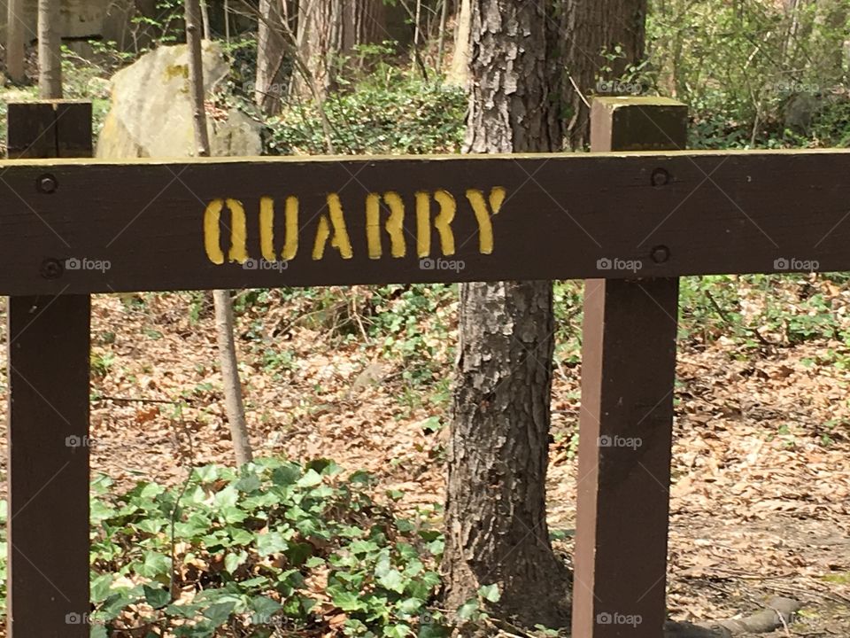 Quarry sign 