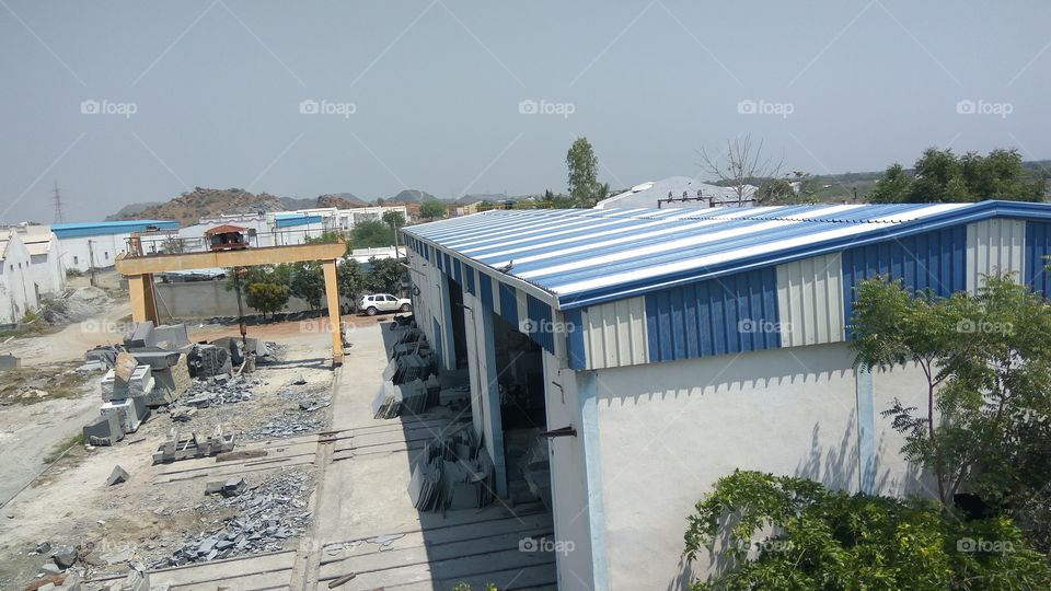big granites stone cutting factory