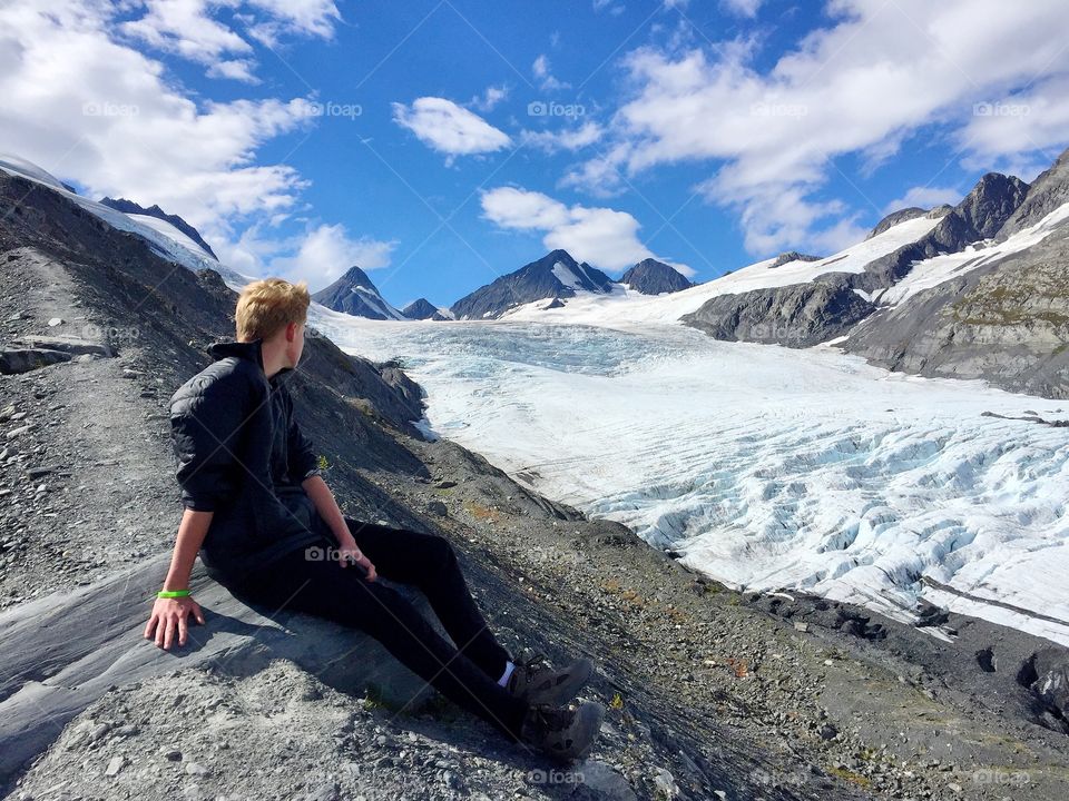 Worthington Glacier near Valdez Alaska 