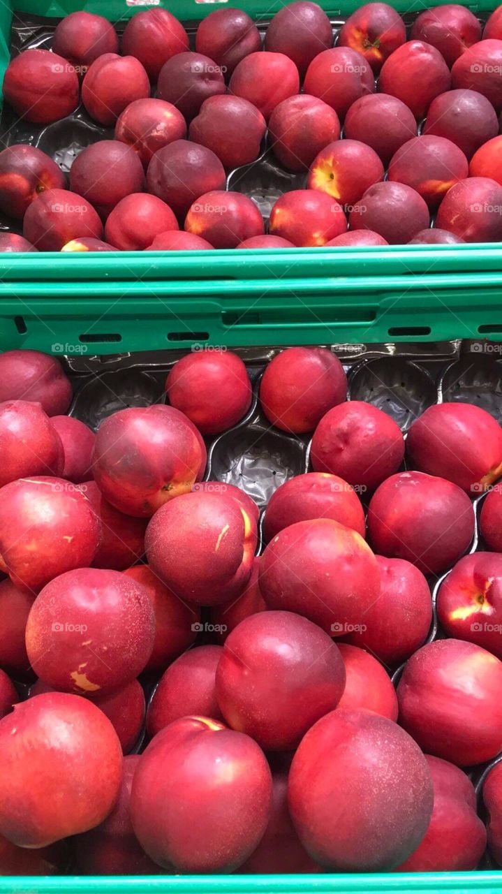 Fresh Fruit, Peaches, Fruit Market 