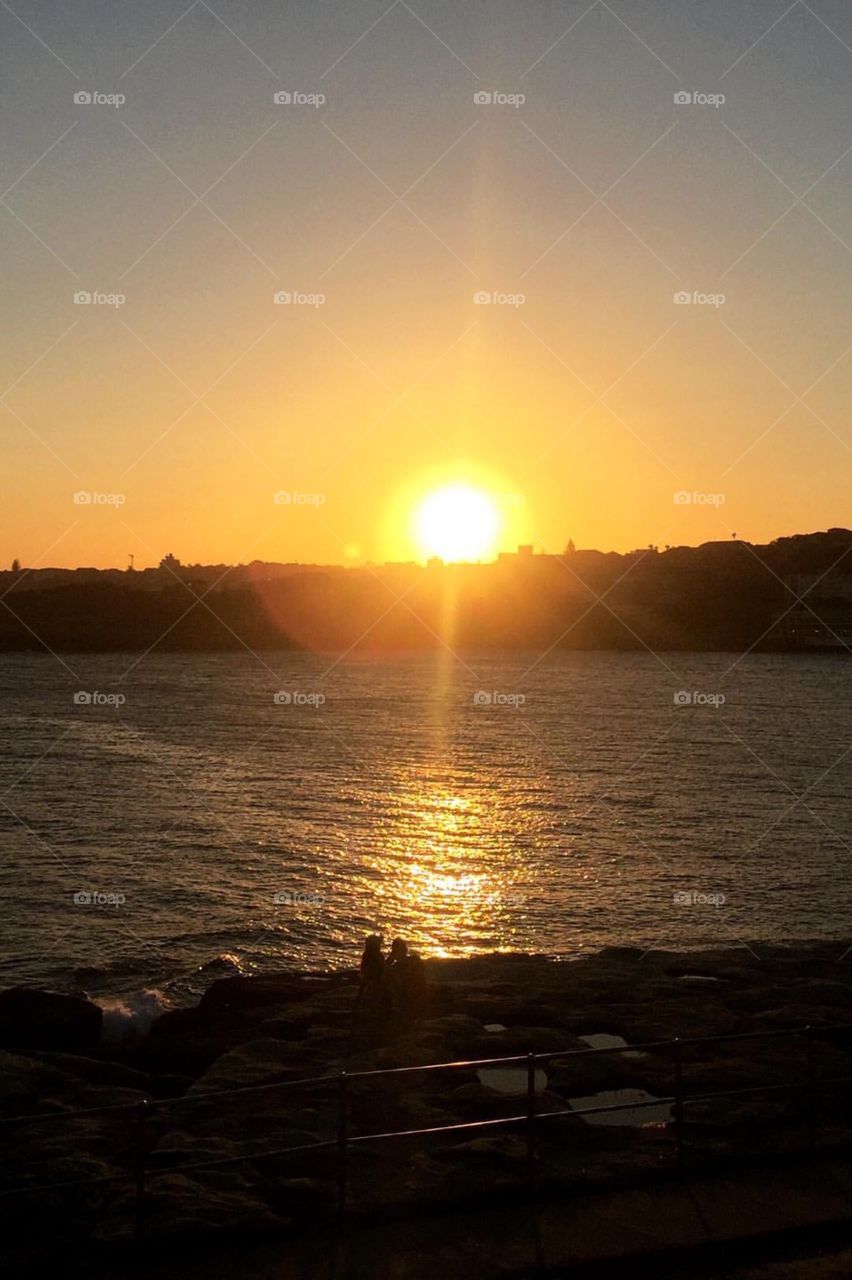 Sunset in Bondi Beach