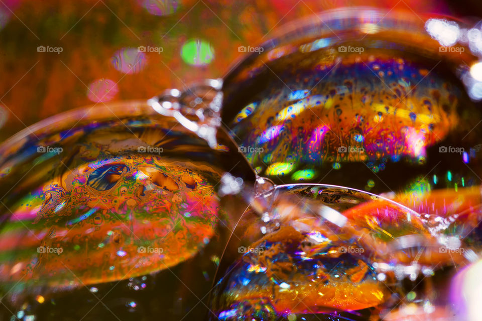 Colourful bubbles.