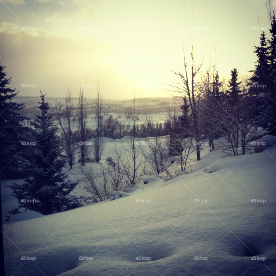 snow winter sky nature by lmtrent