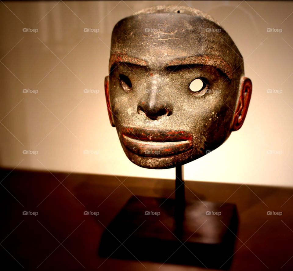 ancient mask display tribal by stevehardley7