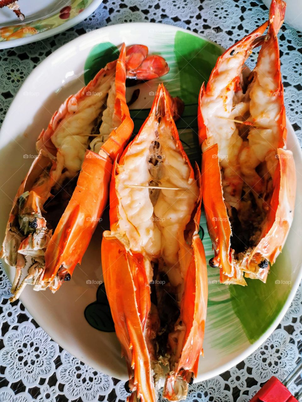 Food : Baked River Prawn # delicious 