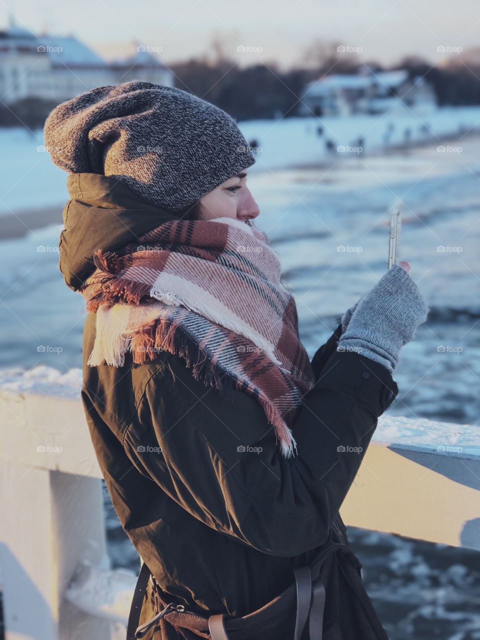 Winter, People, Man, One, Water