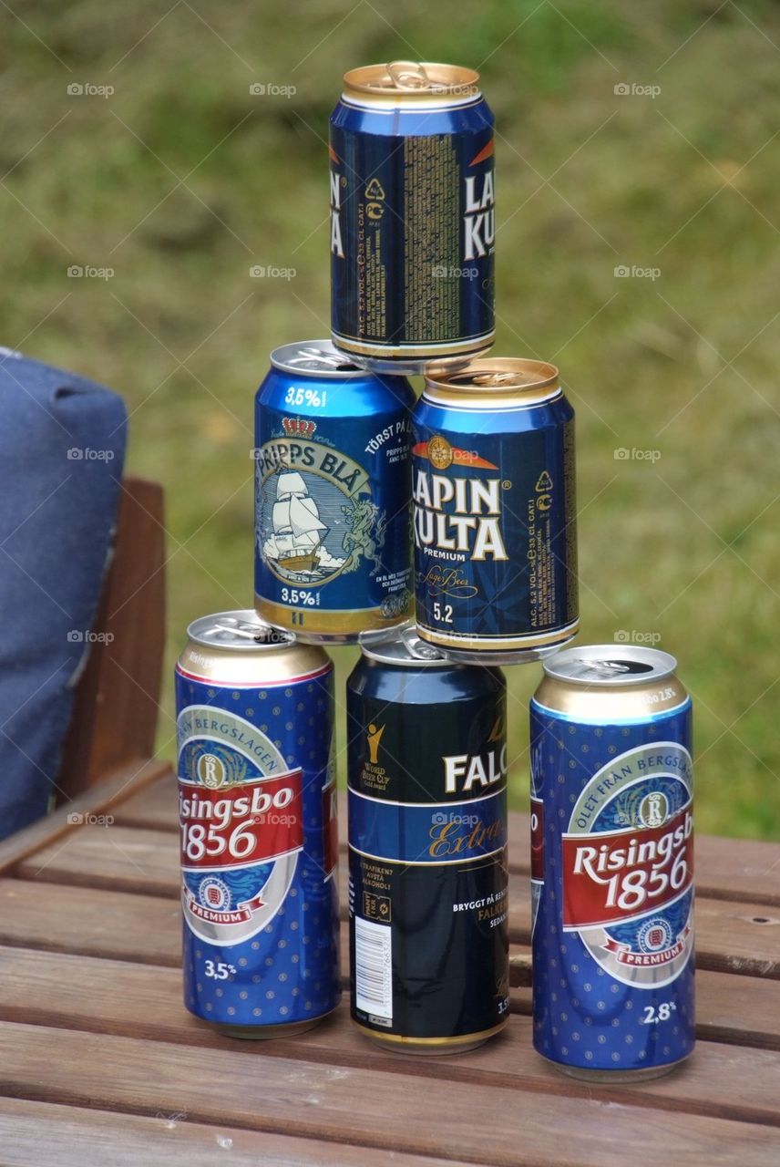 Beer cans