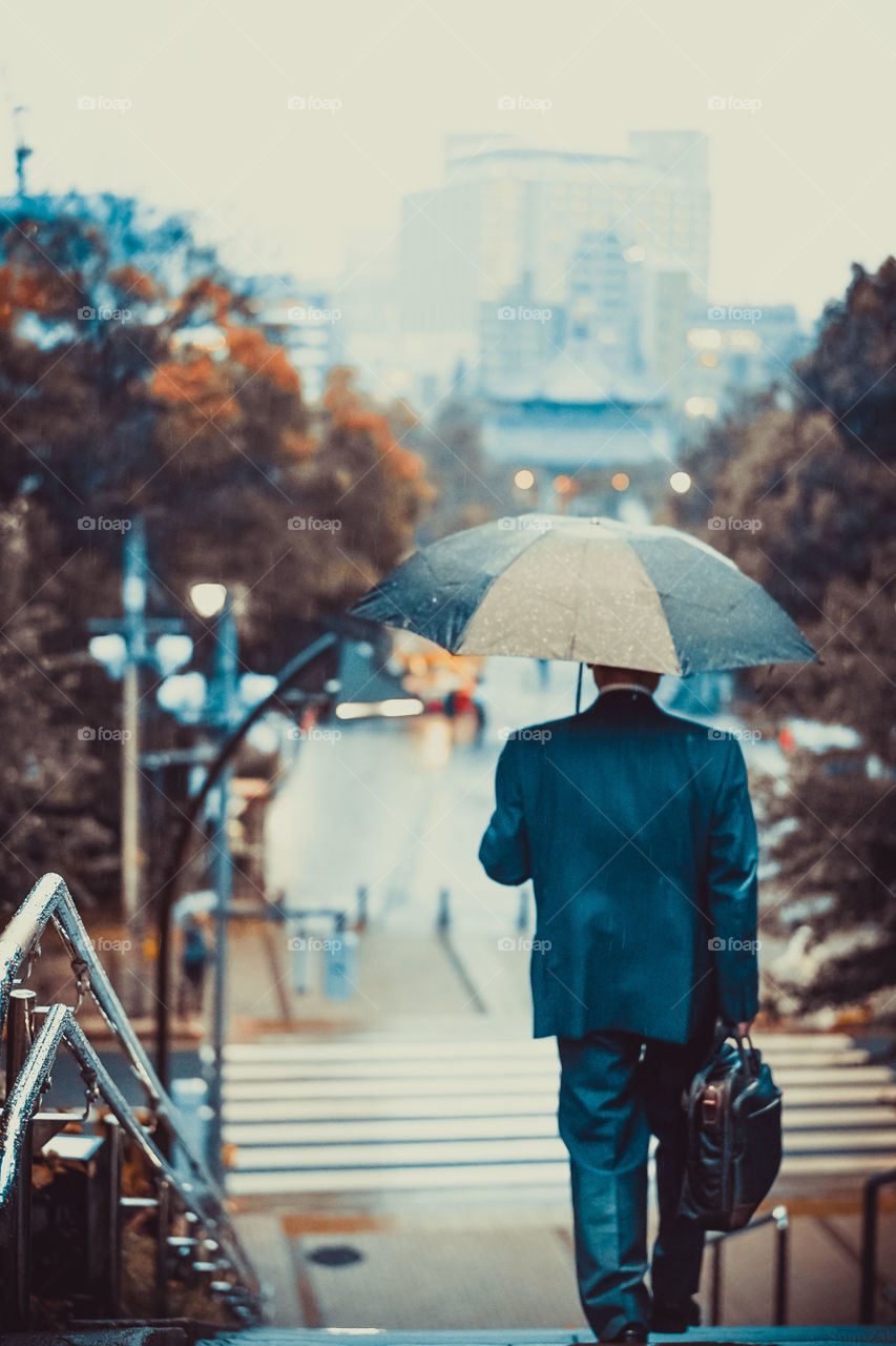 People, Street, Umbrella, Adult, One