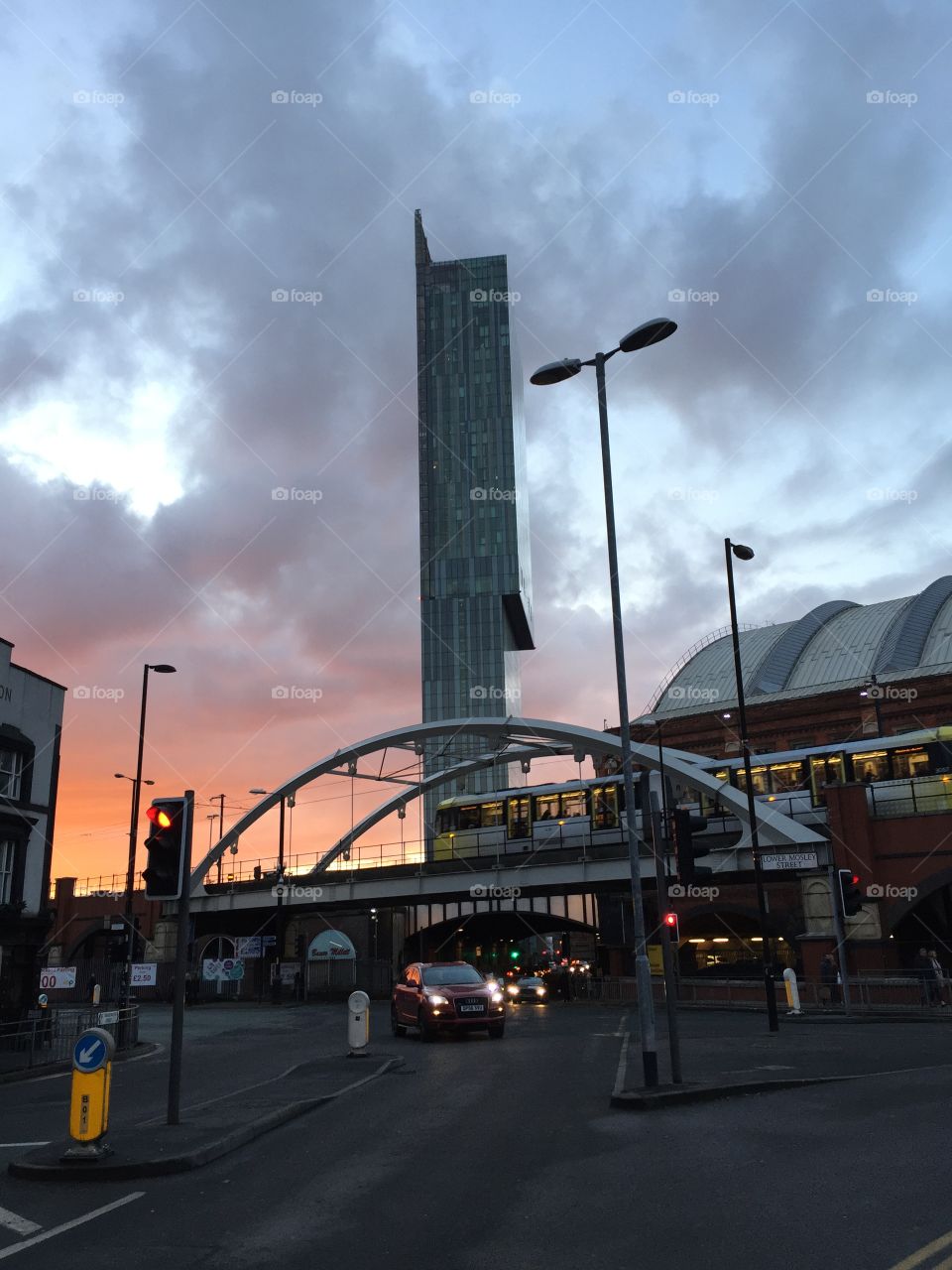 Sunset in Manchester 
