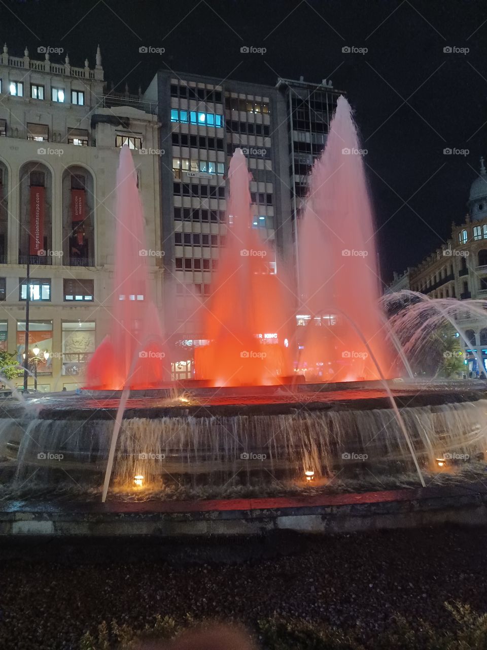 fuente de colores