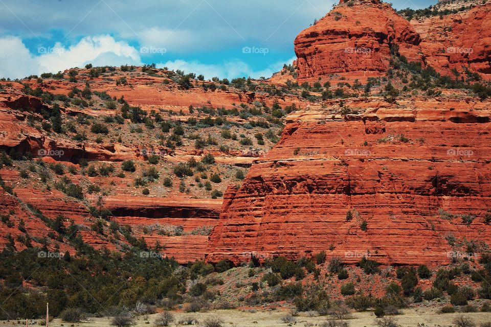 Sedona red rock mountain 