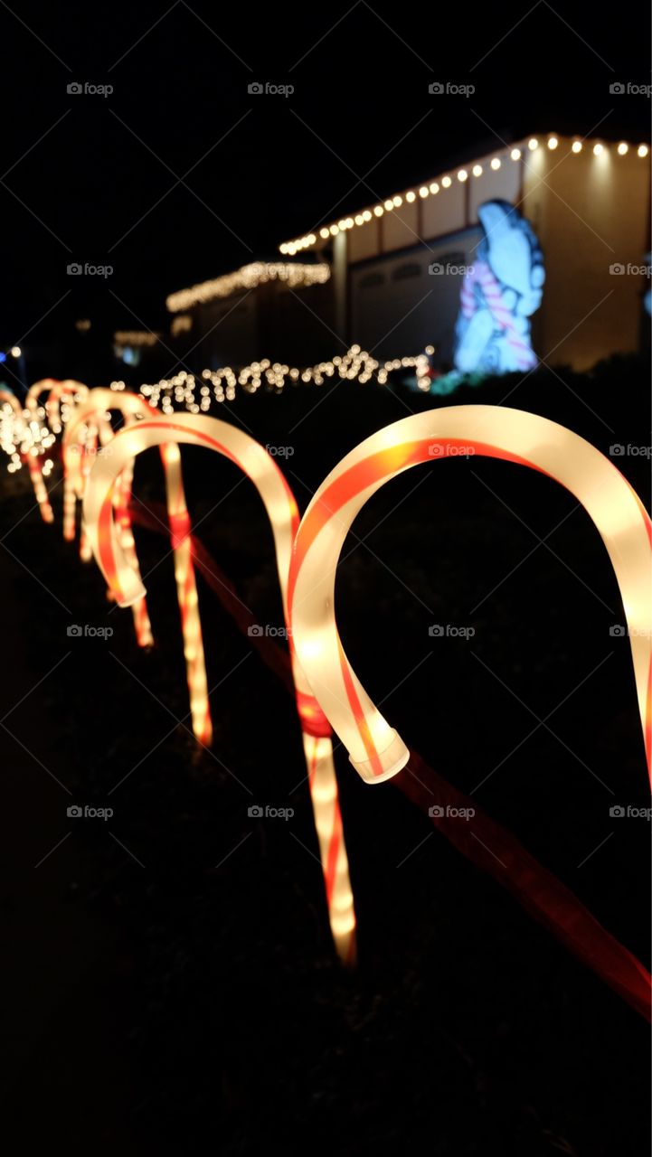 Candy cane Christmas decoration