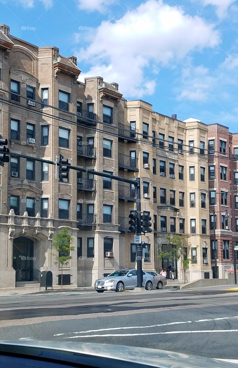 Boston Apartments on a busy main route.
