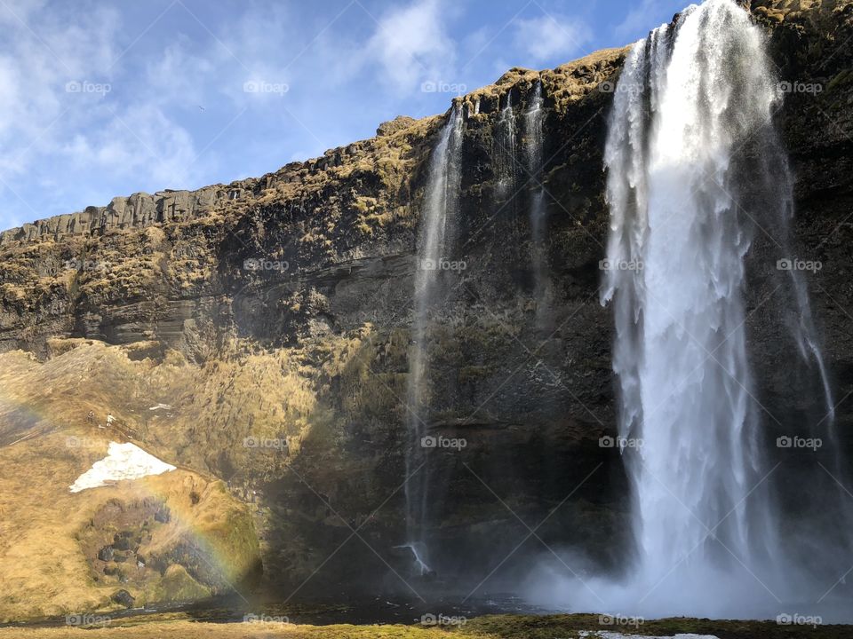 Natural beauty waterfall