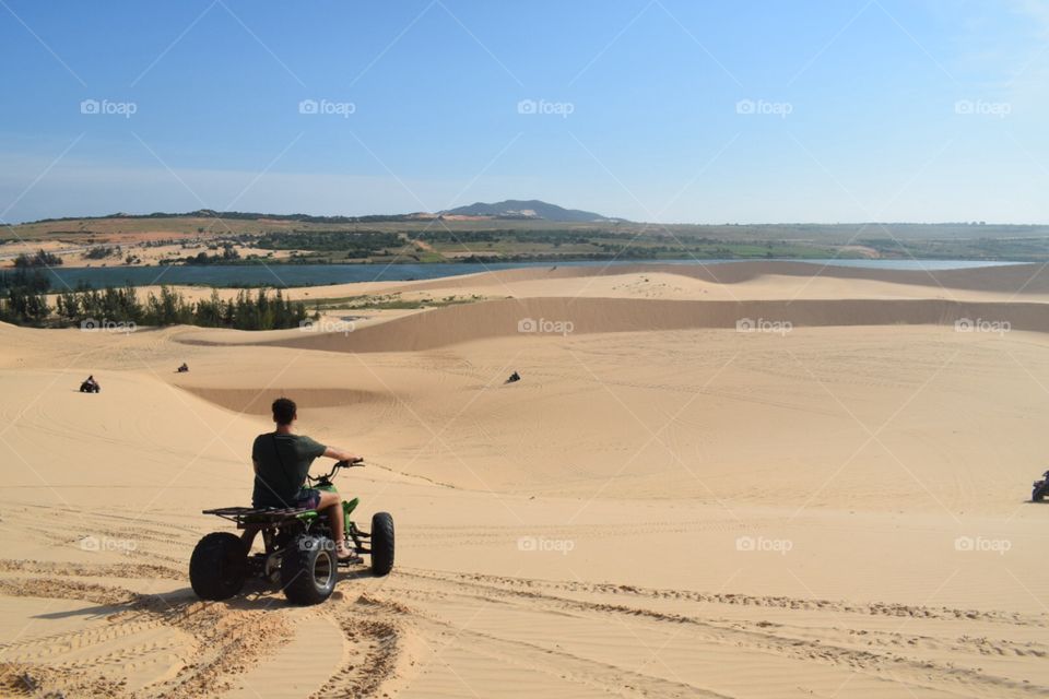 Sand dunes boy quad