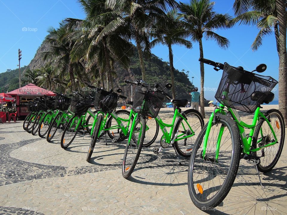 bike around beach, Rio de Janeiro Brazil