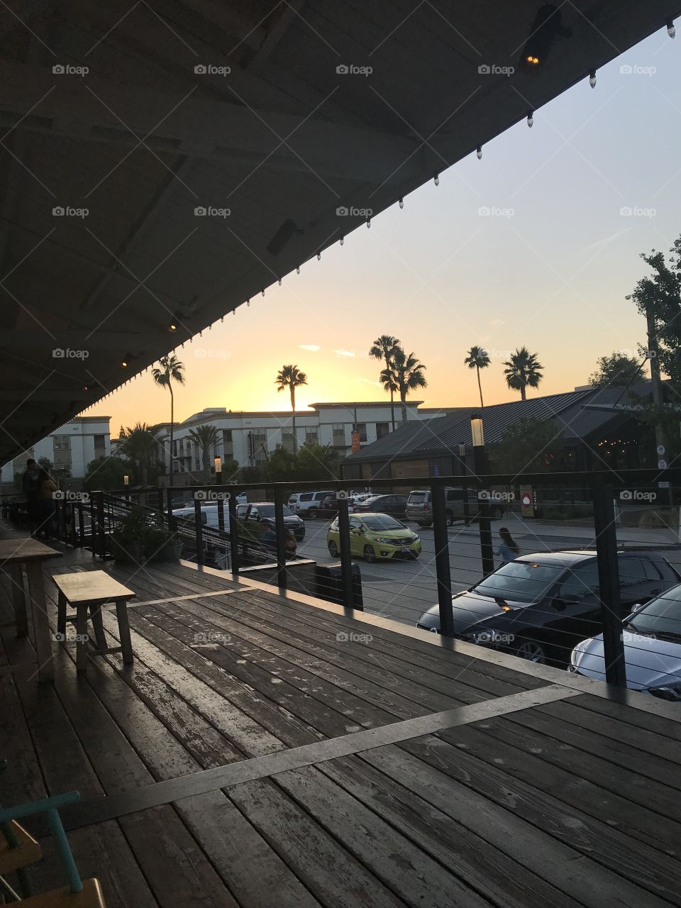 Sunset from Anaheim packing district 