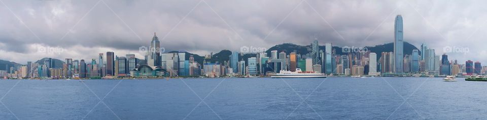 Hong Kong skyline panorama 