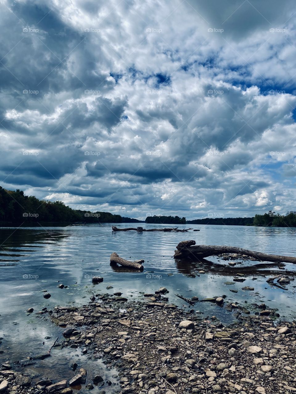 Radiant blue scenery 