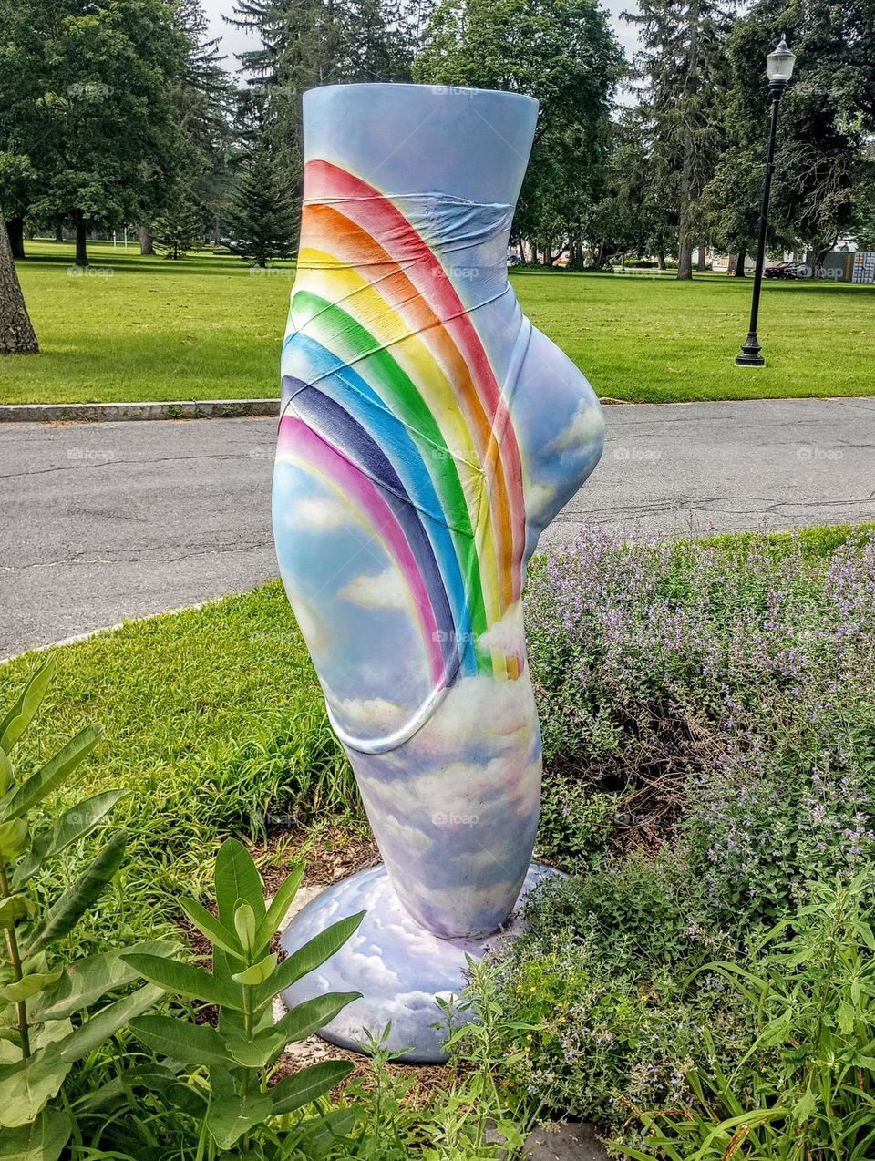 Rainbow Slipper Statue