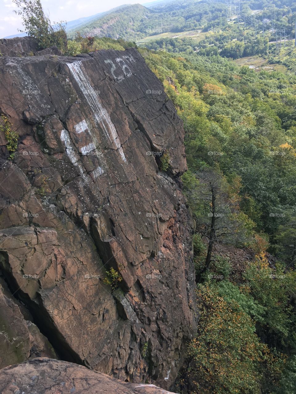 Graffiti on top of the mountain
