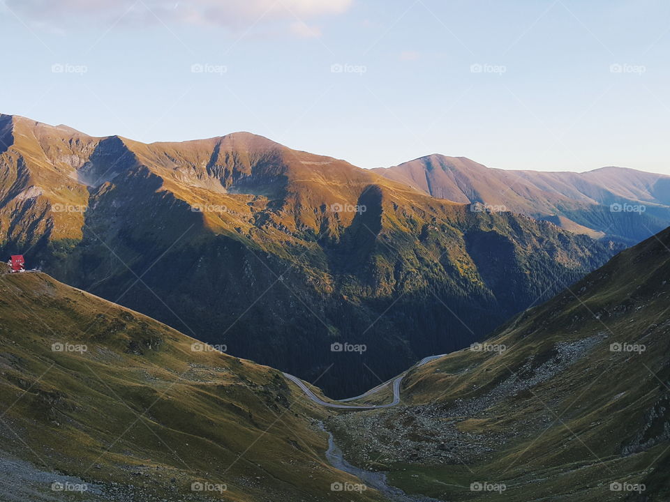 Mountain road Transfagarasan in Romania