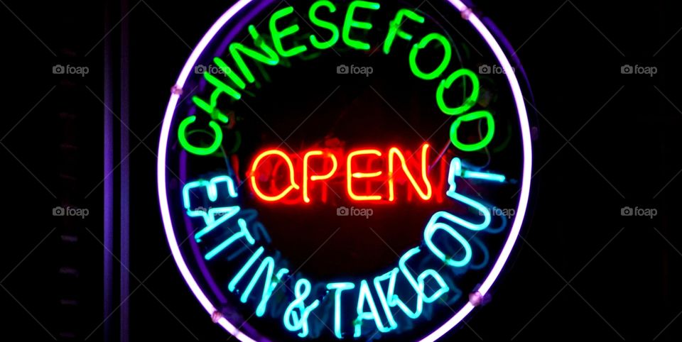 Chinese food sign