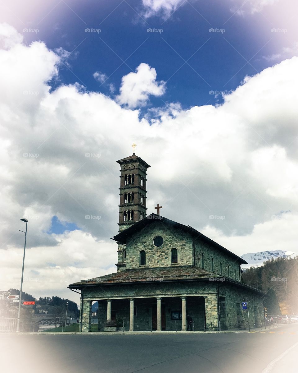 Church in Saint Moritz 