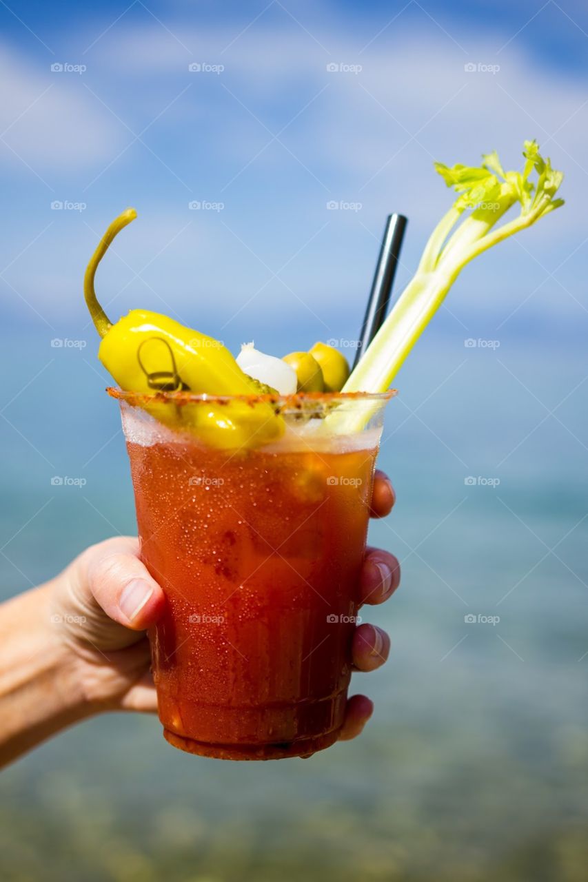 Bloody Mary on the Beach