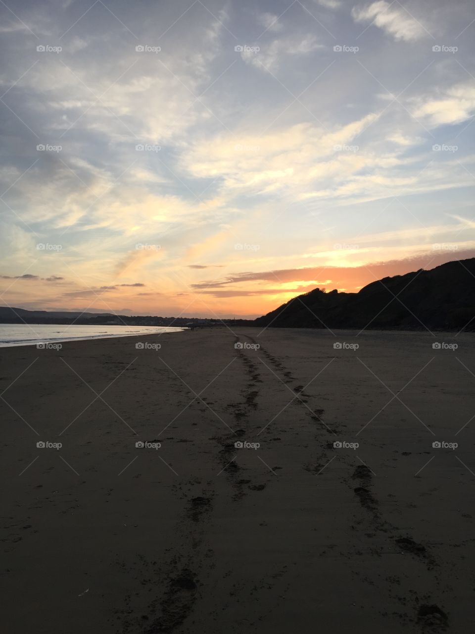 Sunset, Landscape, Beach, Water, No Person