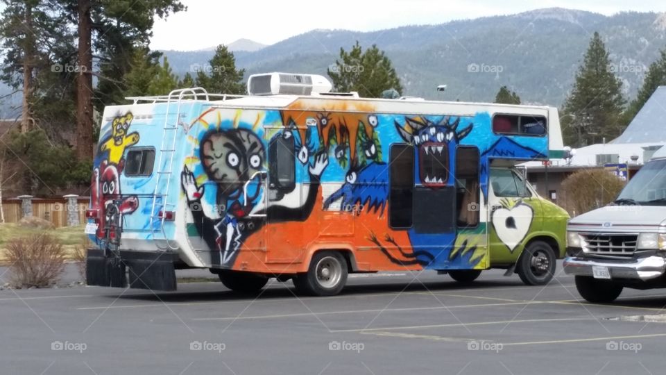 RV art. Couldn't pass up taking a picture of this RV