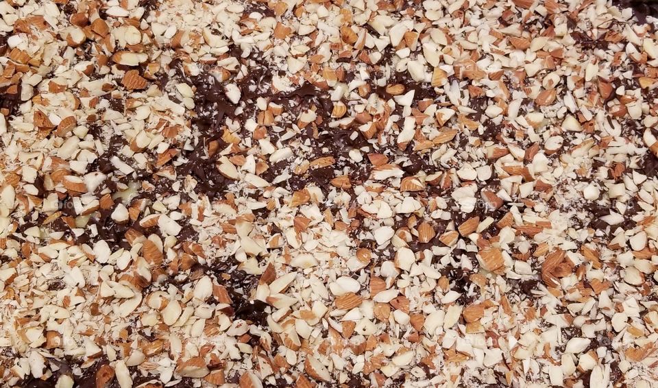 Closeup of Almond Toffee