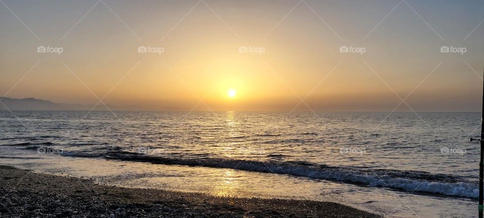 Surfcasting and beautiful sea