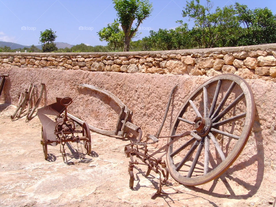 wheel wall wood stone by angeljack