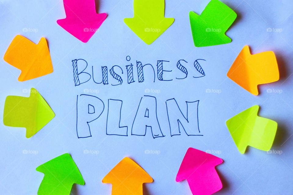 Colorful business plan image
