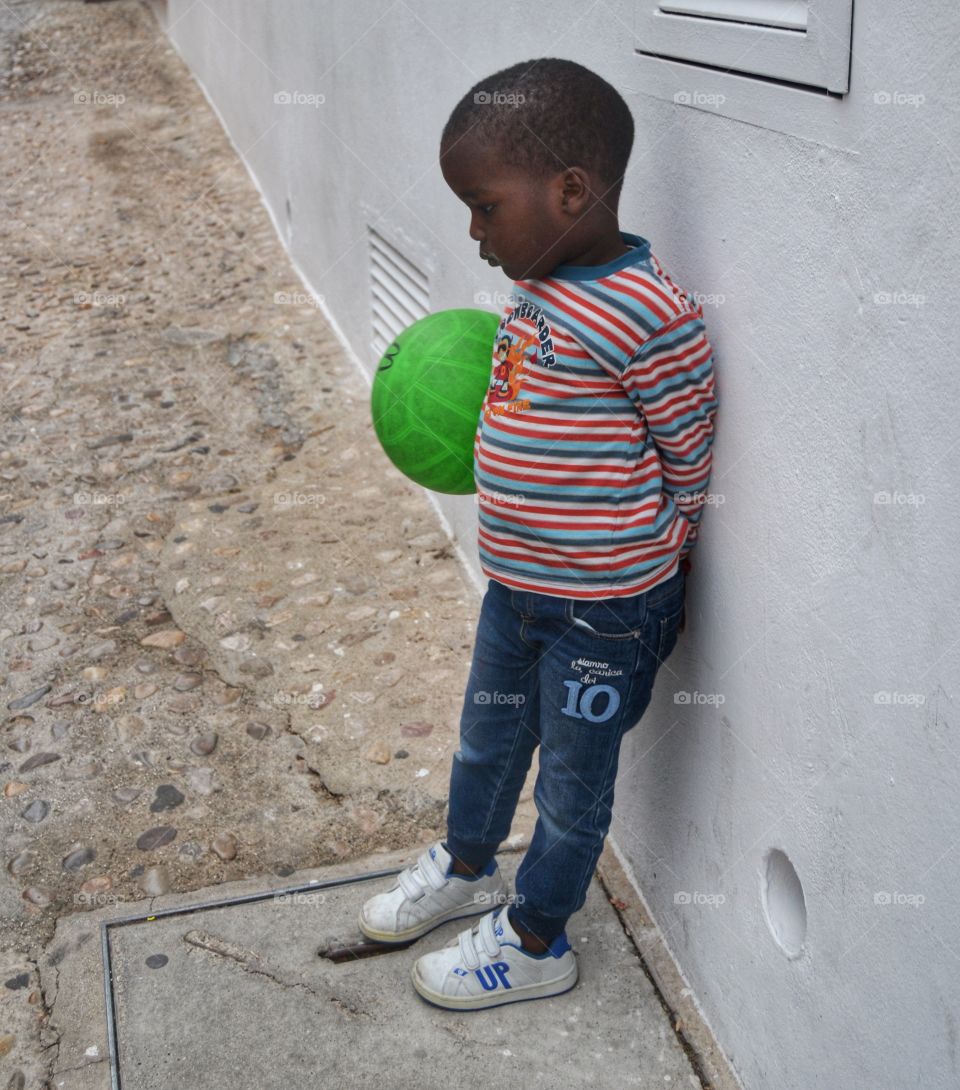 Boy with ball