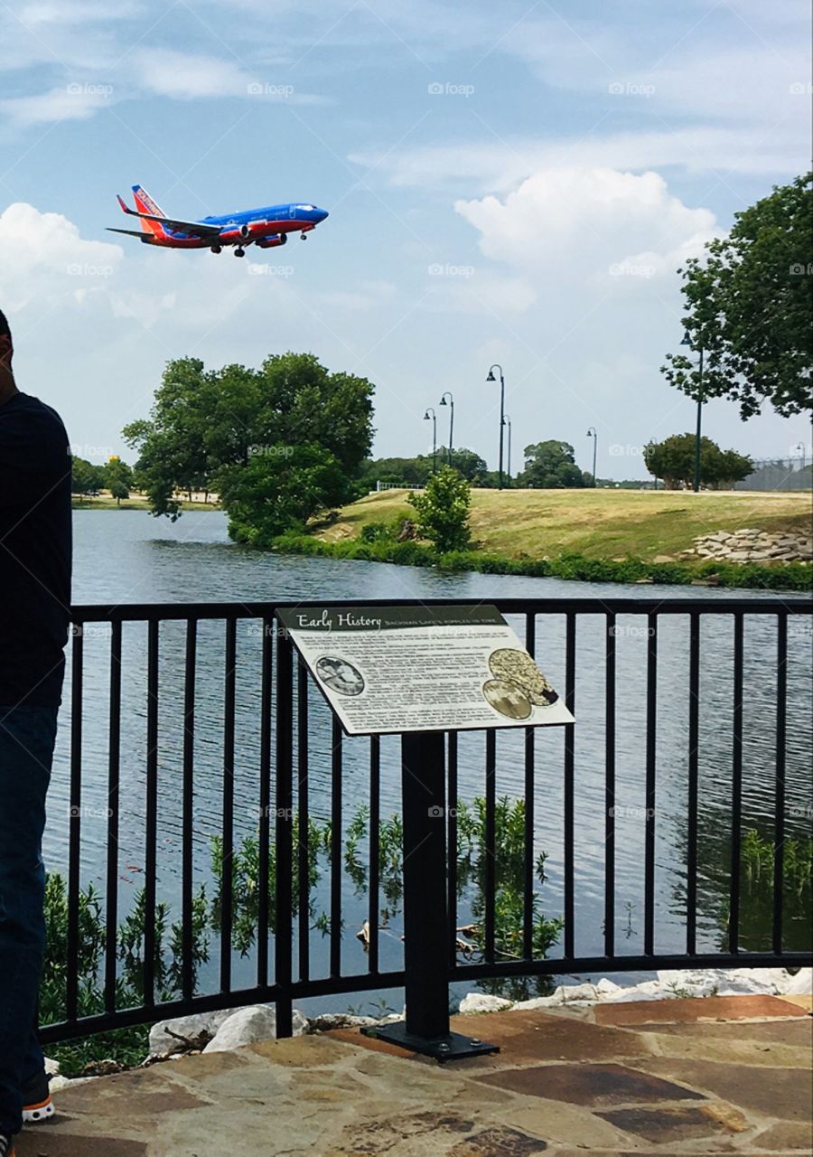 Bachman Lake Dallas , nice place next to the Love Field airport, great I can see the planes fly over my head 