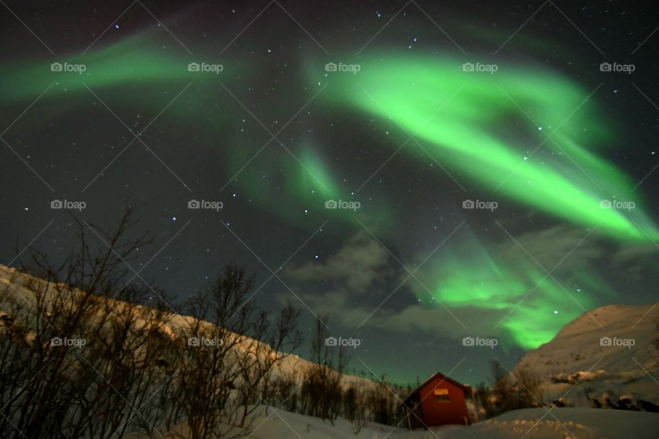 Magic Northern Lights show