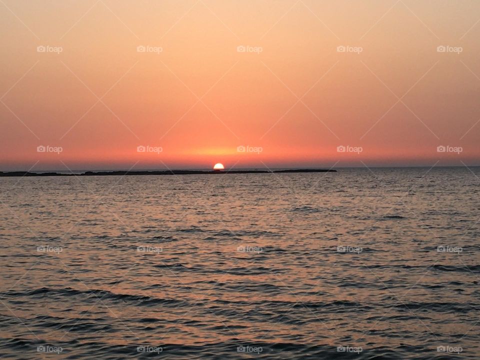 Magic sunset for mission